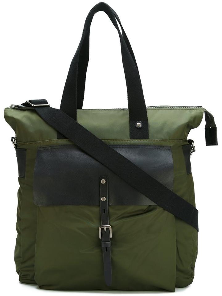Ally Capellino 'iago' Tote, Men's, Green, Nylon/leather