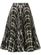 Calvin Klein 205w39nyc Pleated Tartan Skirt - Nude & Neutrals