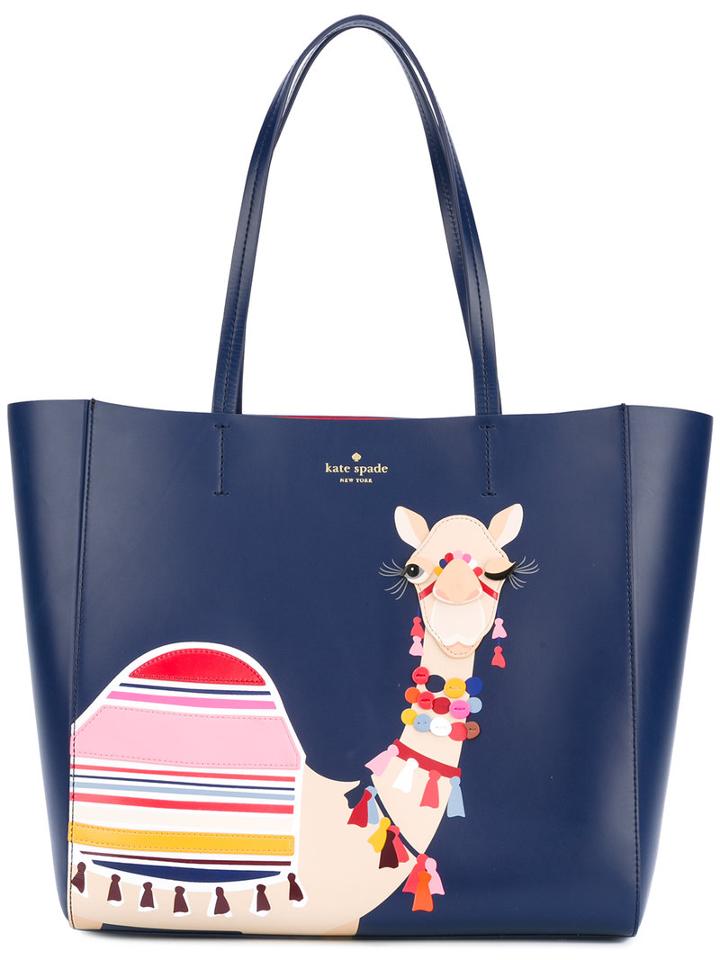 Kate Spade - Lama Shoulder Bag - Women - Leather/polyurethane - One Size, Blue, Leather/polyurethane