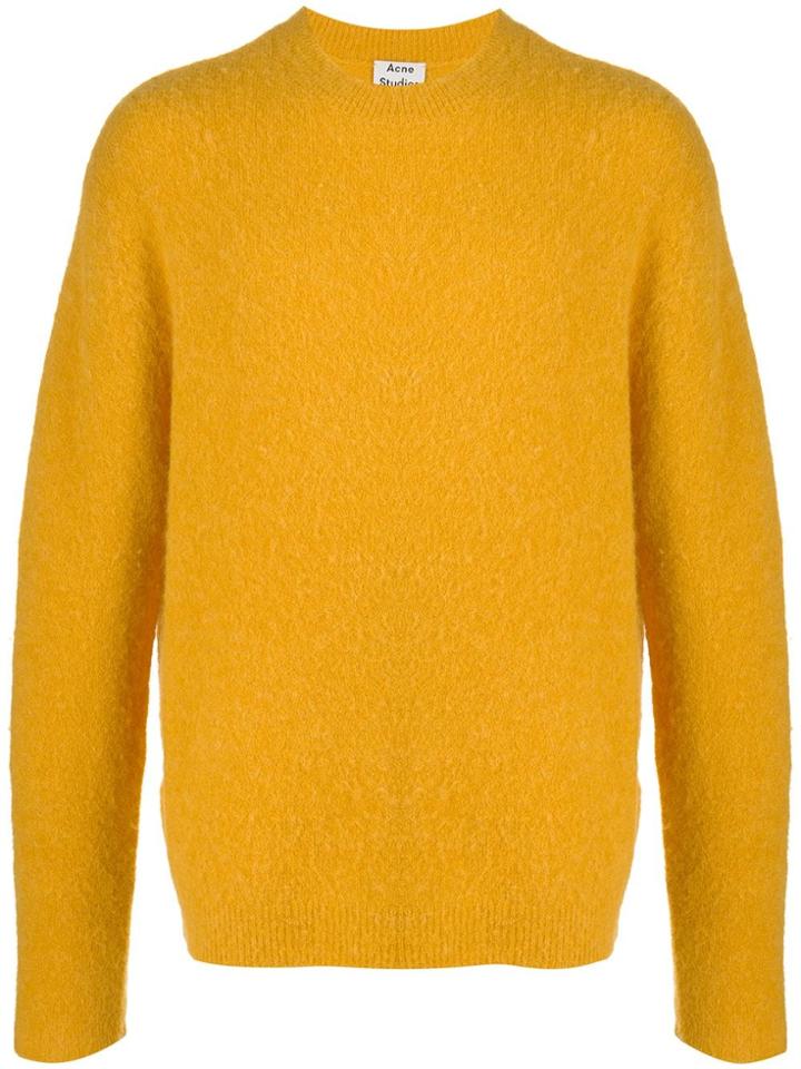 Acne Studios Textured Jumper - Orange
