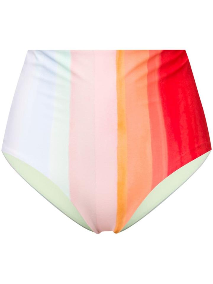 Mara Hoffman High Waist Bikini Bottoms - Orange