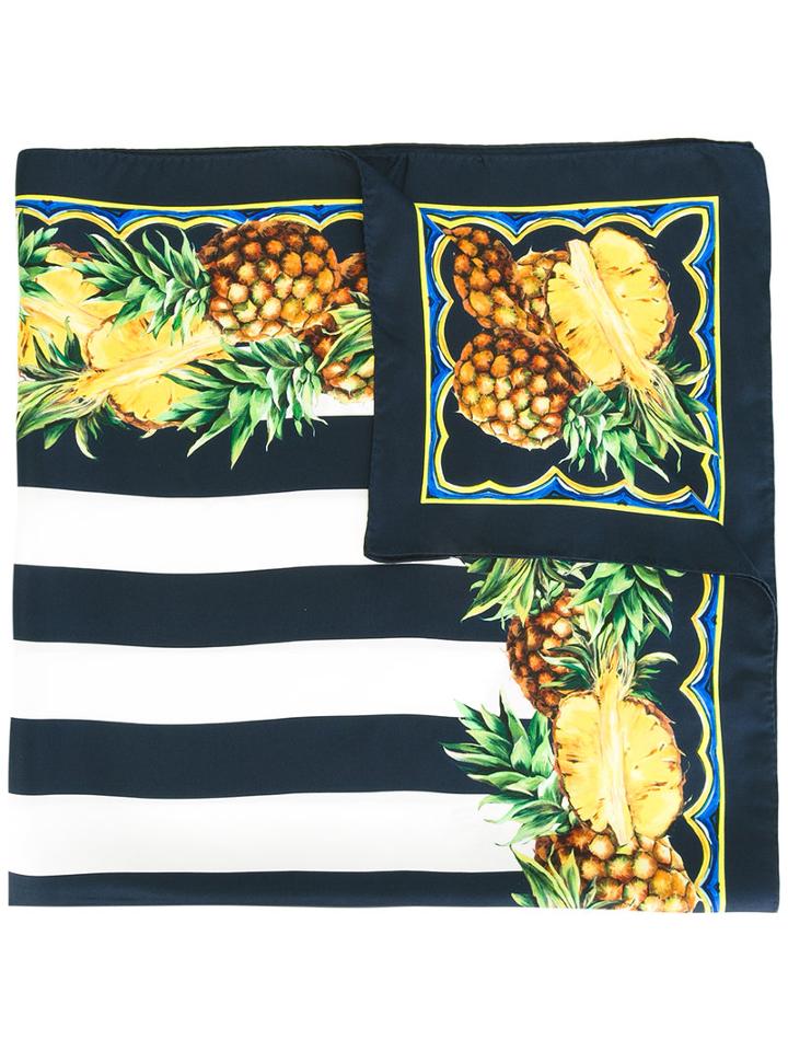 Dolce & Gabbana - Pineapple Print Scarf - Women - Silk - One Size, Women's, Silk