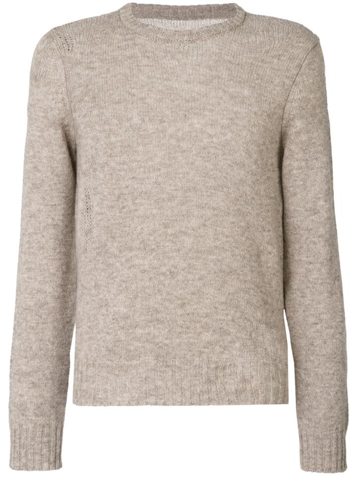 Maison Margiela Distressed Knit Jumper - Nude & Neutrals