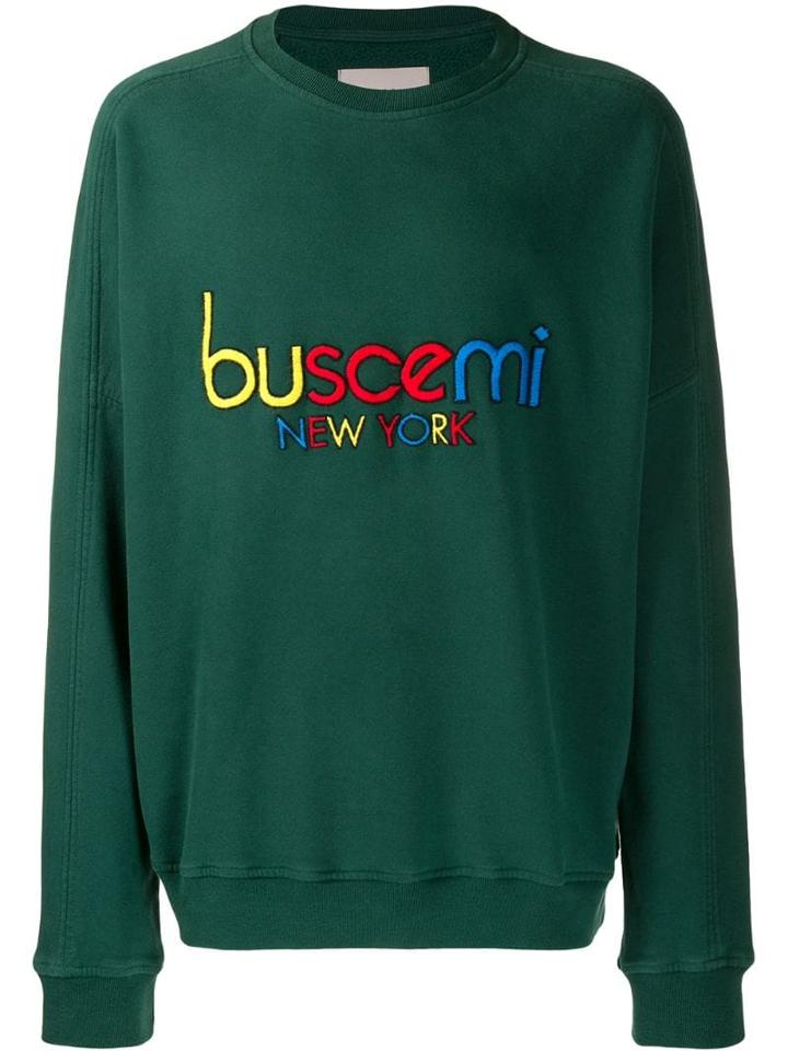 Buscemi Embroidered Logo Sweatshirt - Green