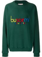 Buscemi Embroidered Logo Sweatshirt - Green