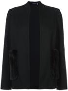 Harvey Faircloth Pocket Detail Blazer - Black