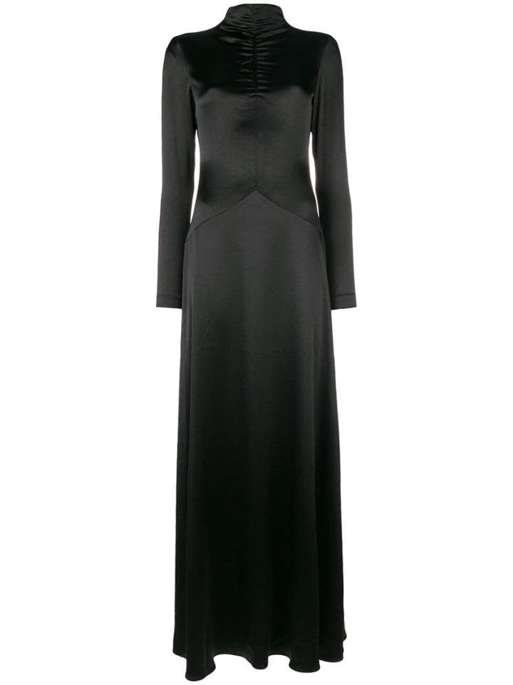 Cédric Charlier Long High-neck Dress - Black