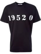 Givenchy Number Print T-shirt, Men's, Size: L, Black, Cotton