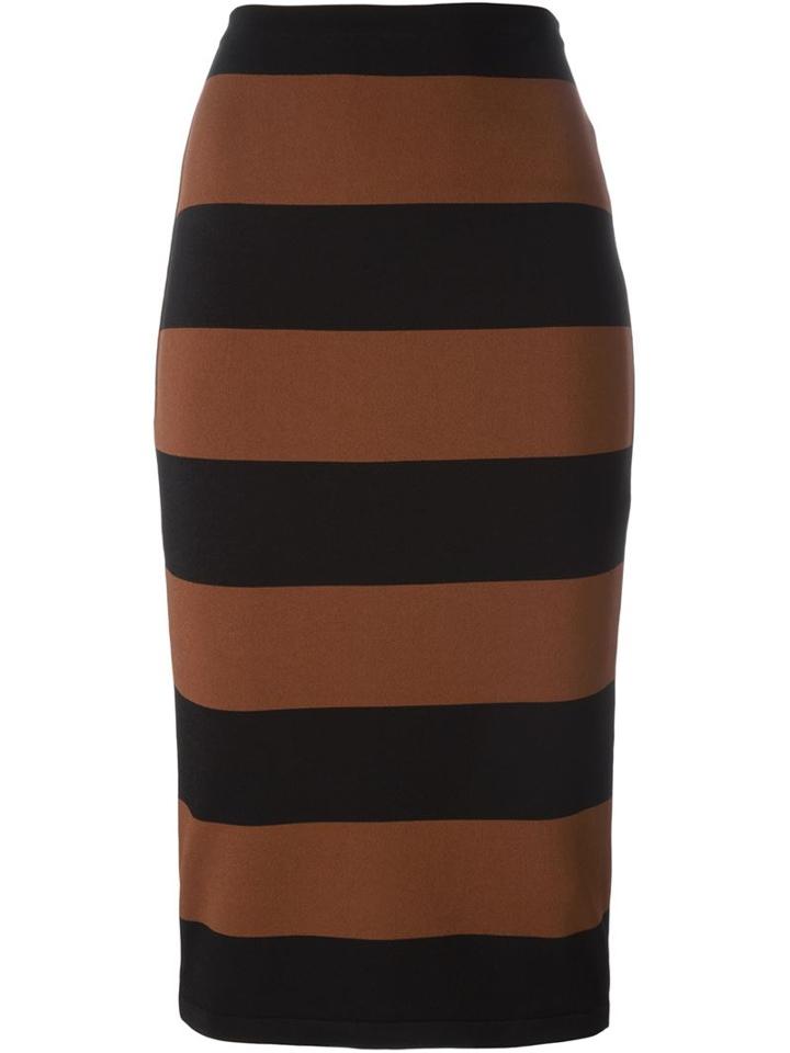 N.21 Striped Pencil Skirt