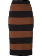 N.21 Striped Pencil Skirt