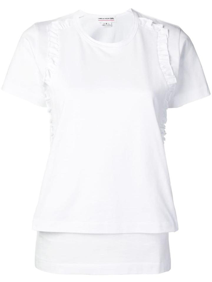 Comme Des Garçons Girl Layered Ruffle T-shirt - White
