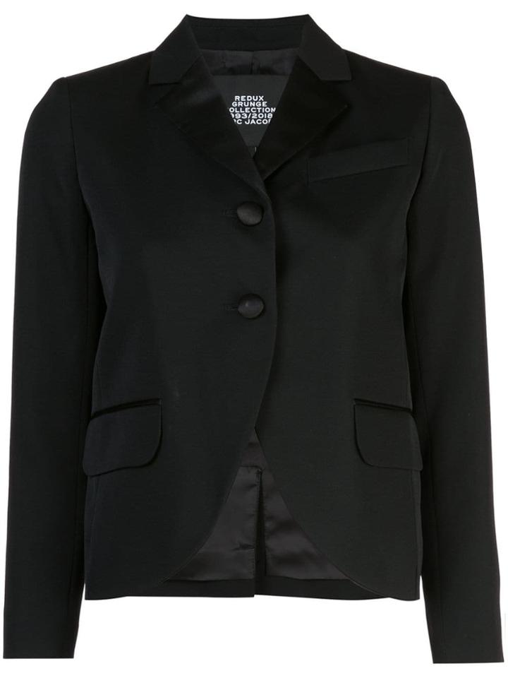 Marc Jacobs Curved Hem Blazer - Black