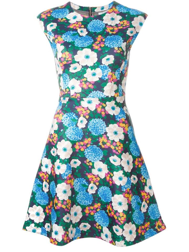 Carven Floral Print Skater Dress