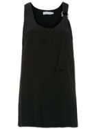 Mara Mac Top With Detail - Black