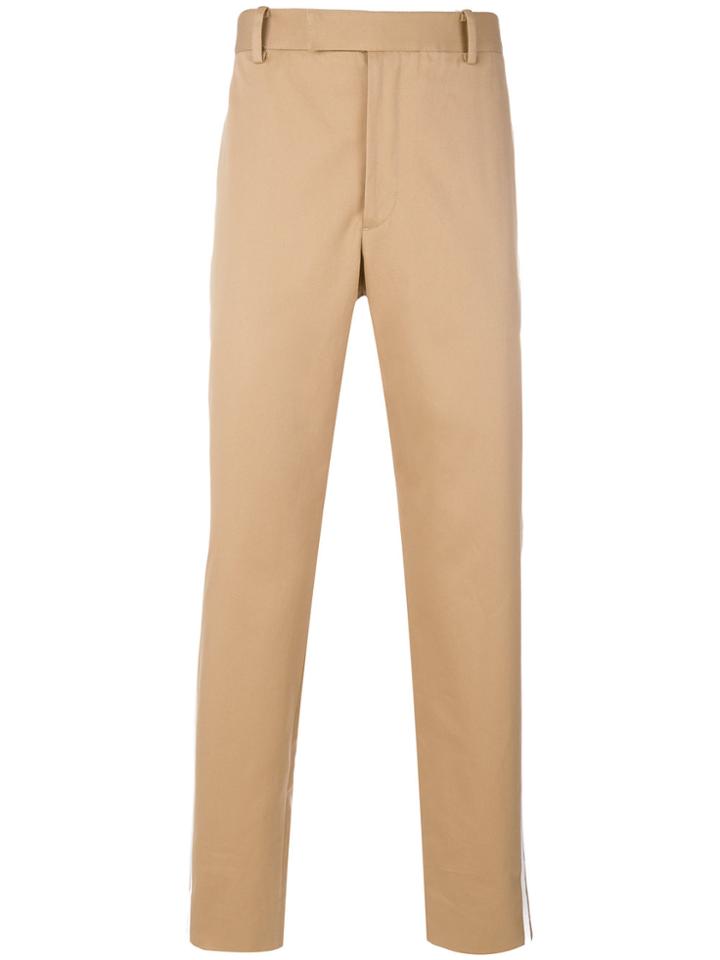 Gucci Contrast Side Stripe Chinos - Nude & Neutrals