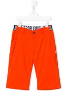 Boss Kids Logo Shorts - Orange