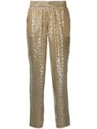 Layeur Metallic Tapered Trousers