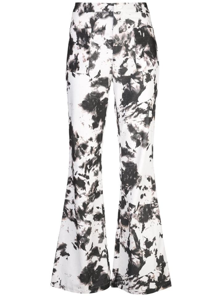 Cynthia Rowley James Tie Dye Flares - White