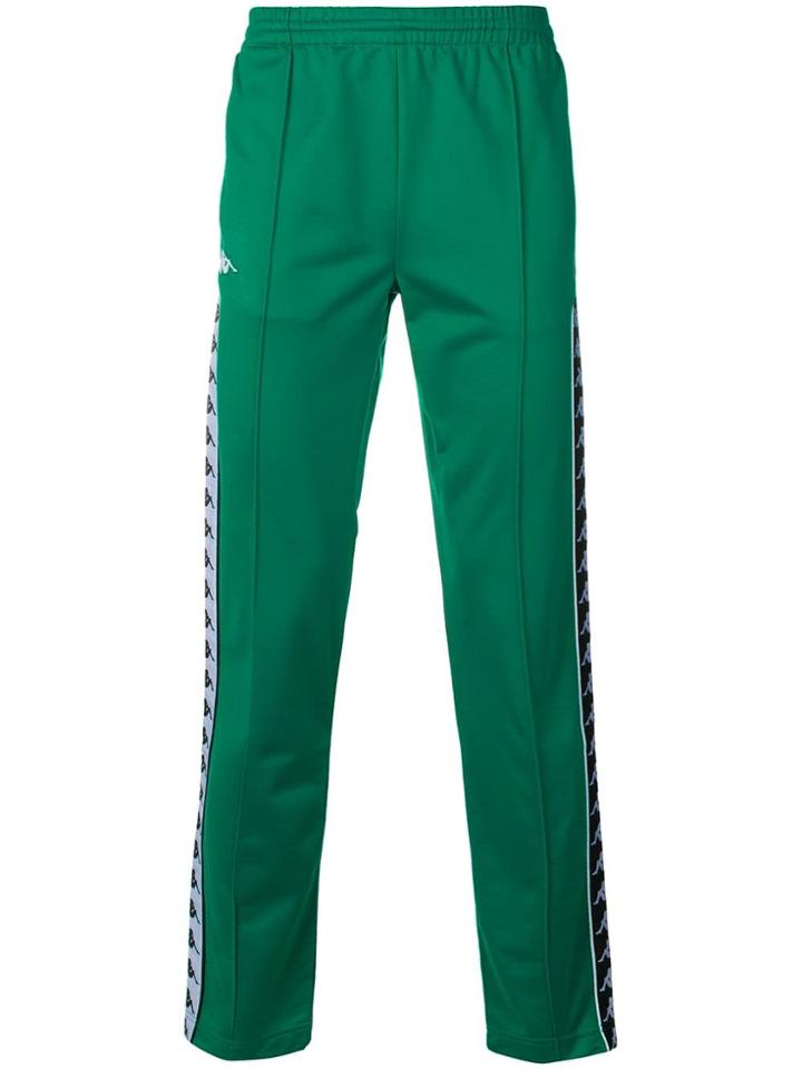 Kappa Logo Tape Detail Track Pants - Green