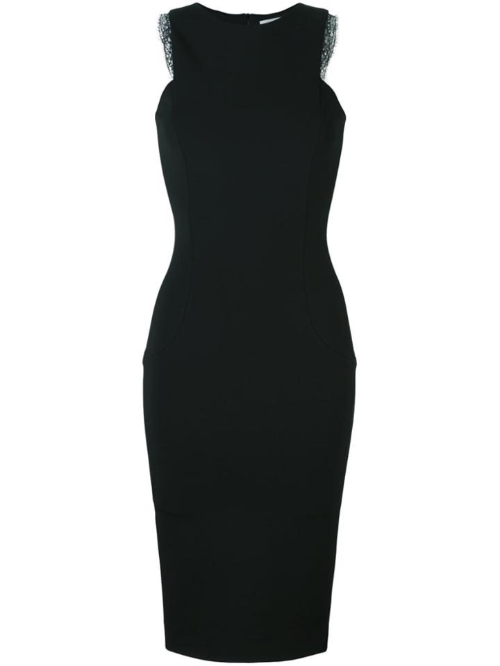 Victoria Beckham Lace Detail Dress - Black
