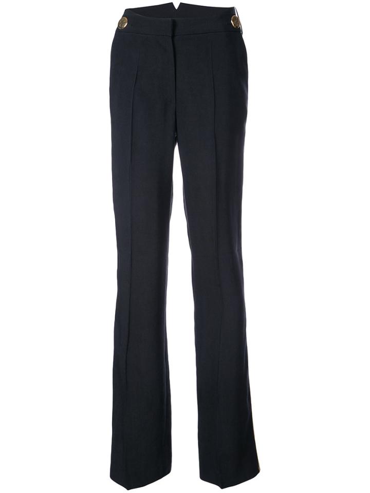 Petar Petrov Side-striped Wide-leg Trousers - Blue