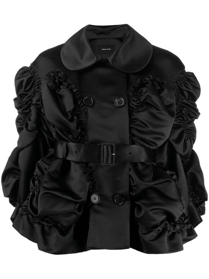 Simone Rocha Ruched Jacket - Black