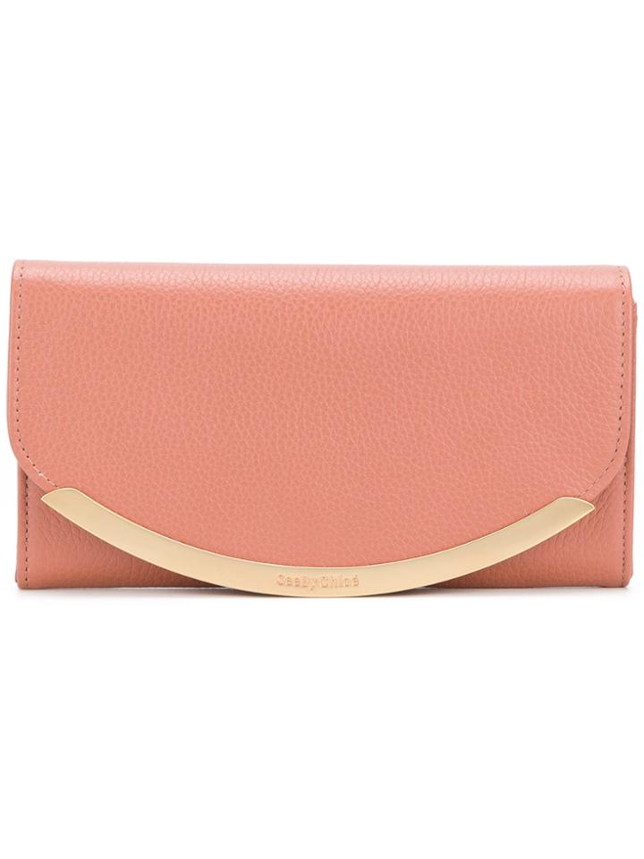 See By Chloé Polina Long Wallet - Yellow & Orange