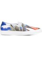 Joshua Sanders Surf Print Slip-on Sneakers - Multicolour