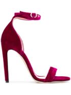 Chloe Gosselin Velvet Sandals - Pink & Purple