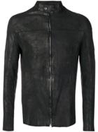 Salvatore Santoro Distressed Leather Jacket - Black