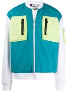 Fila Contrasting Pocket Bomber Jacket - Blue