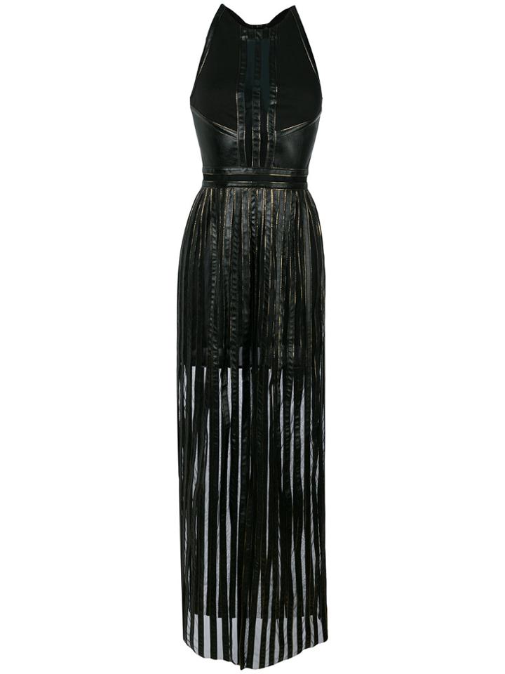 Just Cavalli Strap Panel Dress - Black