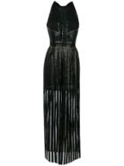 Just Cavalli Strap Panel Dress - Black