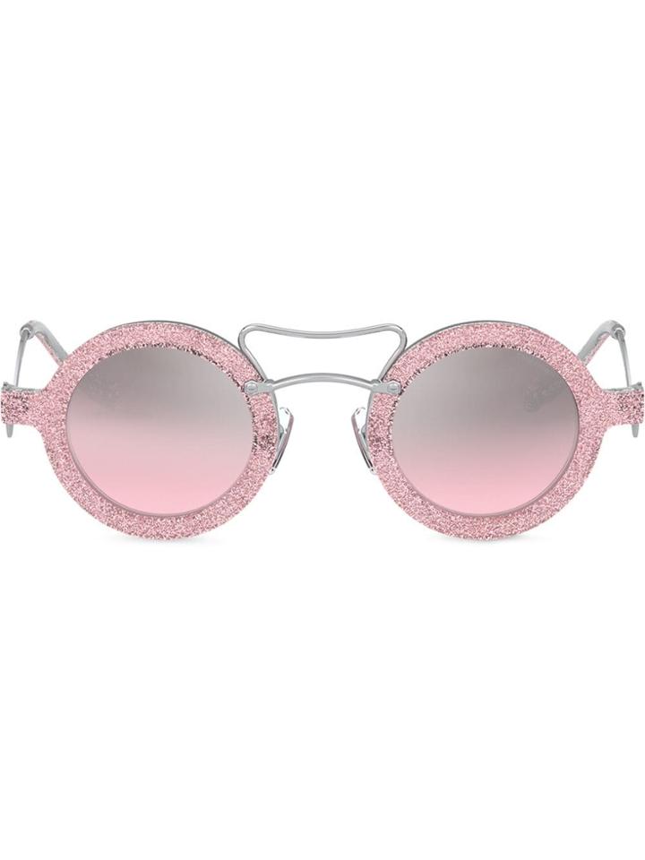 Miu Miu Eyewear Round Scenique Sunglasses - Pink