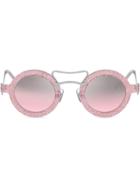 Miu Miu Eyewear Round Scenique Sunglasses - Pink