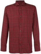 Z Zegna Checked Pattern Shirt - Red