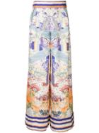 Camilla Wide-leg Trousers - Green