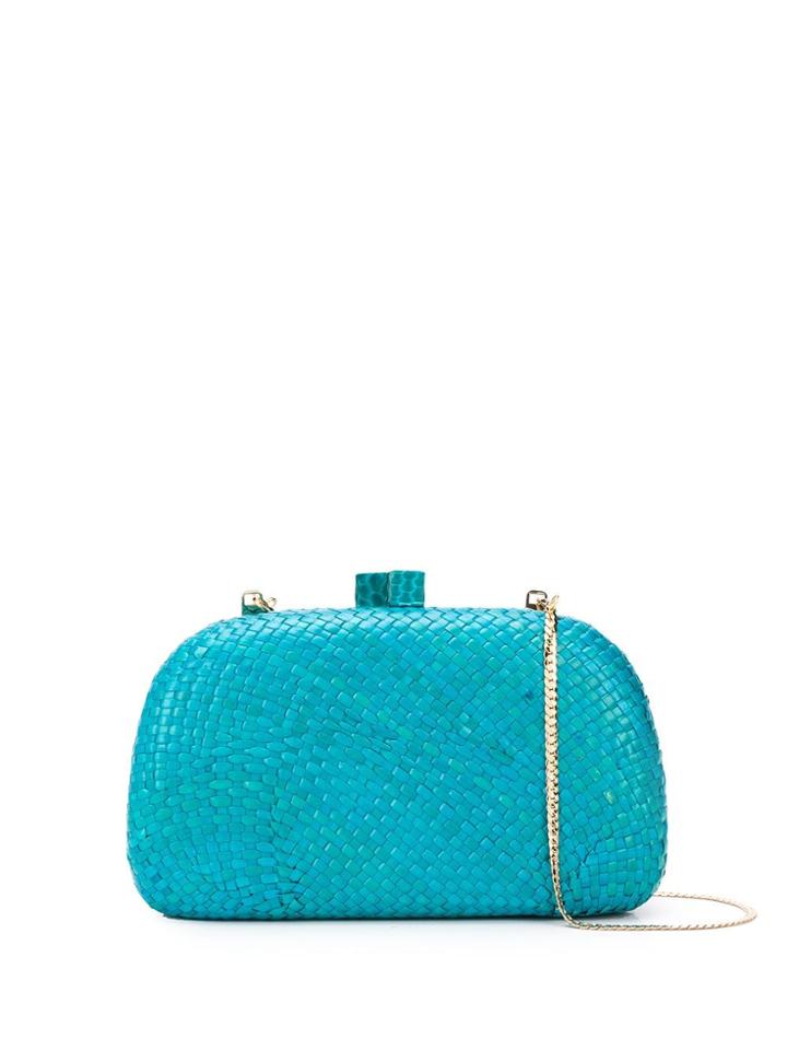 Serpui Woven Clutch Bag - Blue