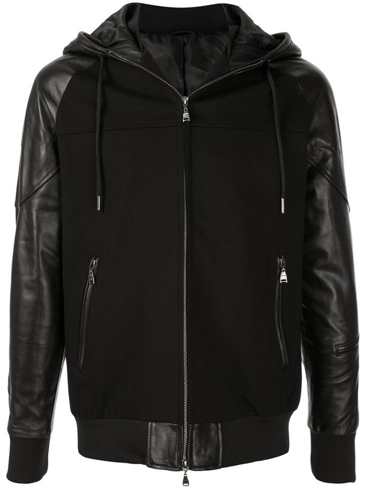 Loveless Hooded Zip Up Jacket - Black