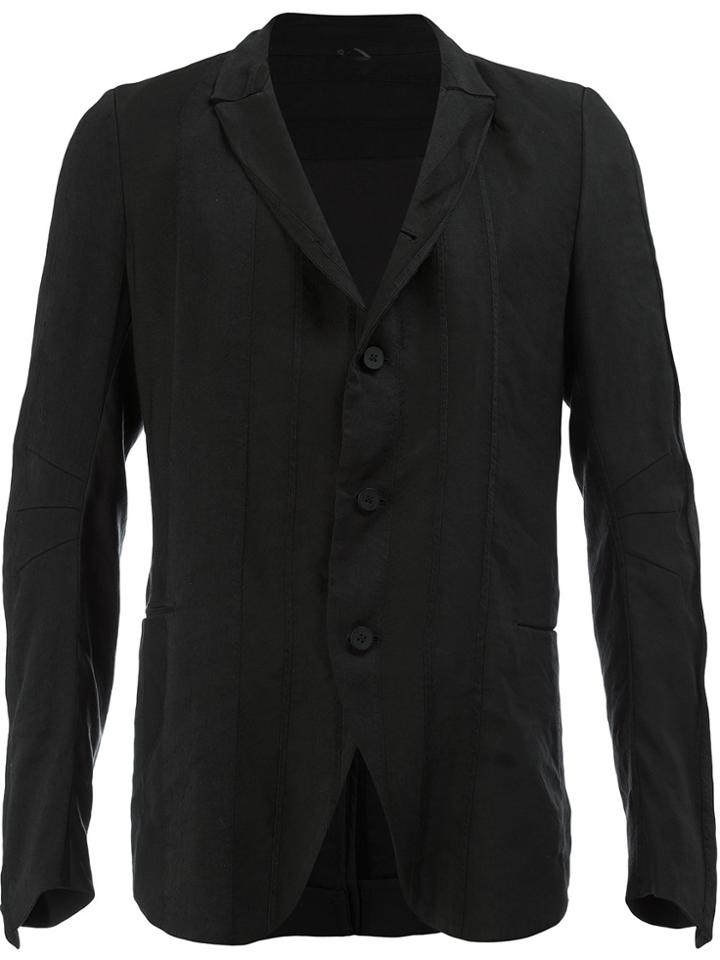 Masnada Stitch Detailed Blazer - Black
