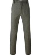 Pence Cropped Tailored Trousers, Men's, Size: 48, Green, Silk/spandex/elastane/virgin Wool