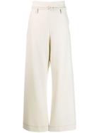 Marni Belted Wide-leg Trousers - White