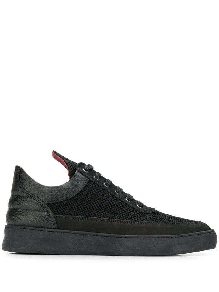 Filling Pieces Low Top Plain Sneakers - Black