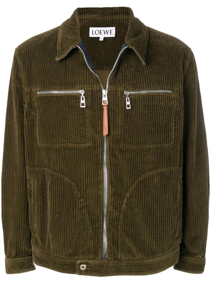 Loewe Corduroy Shirt Jacket - Green