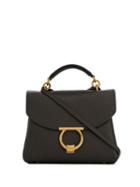 Salvatore Ferragamo Gancini Motif Tote - Brown