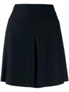 Chanel Pre-owned Side Buttoned Wide Shorts - Black