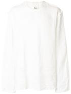 Lost & Found Rooms Frayed Lightweight Sweatshirt - White