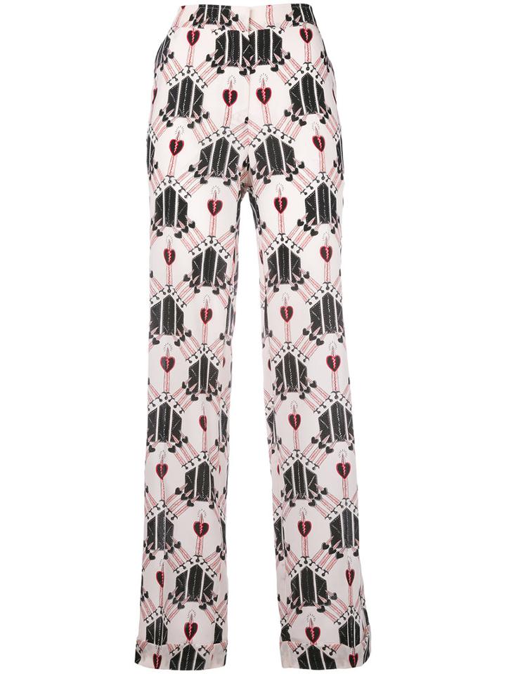 Valentino - Love Dagger Trousers - Women - Silk - M, Silk
