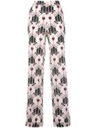 Valentino - Love Dagger Trousers - Women - Silk - M, Silk