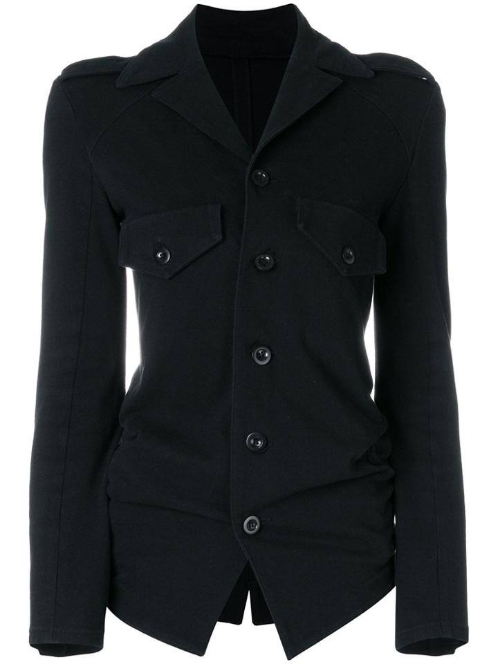 Yohji Yamamoto Vintage Unstructured Flap Pocket Jacket - Black